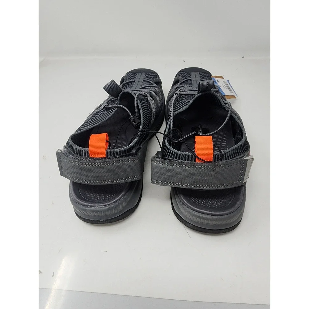 Eddie Bauer Mens Cedar Fisherman Sandals Grey Knit Outdoor Casual Size 9 M